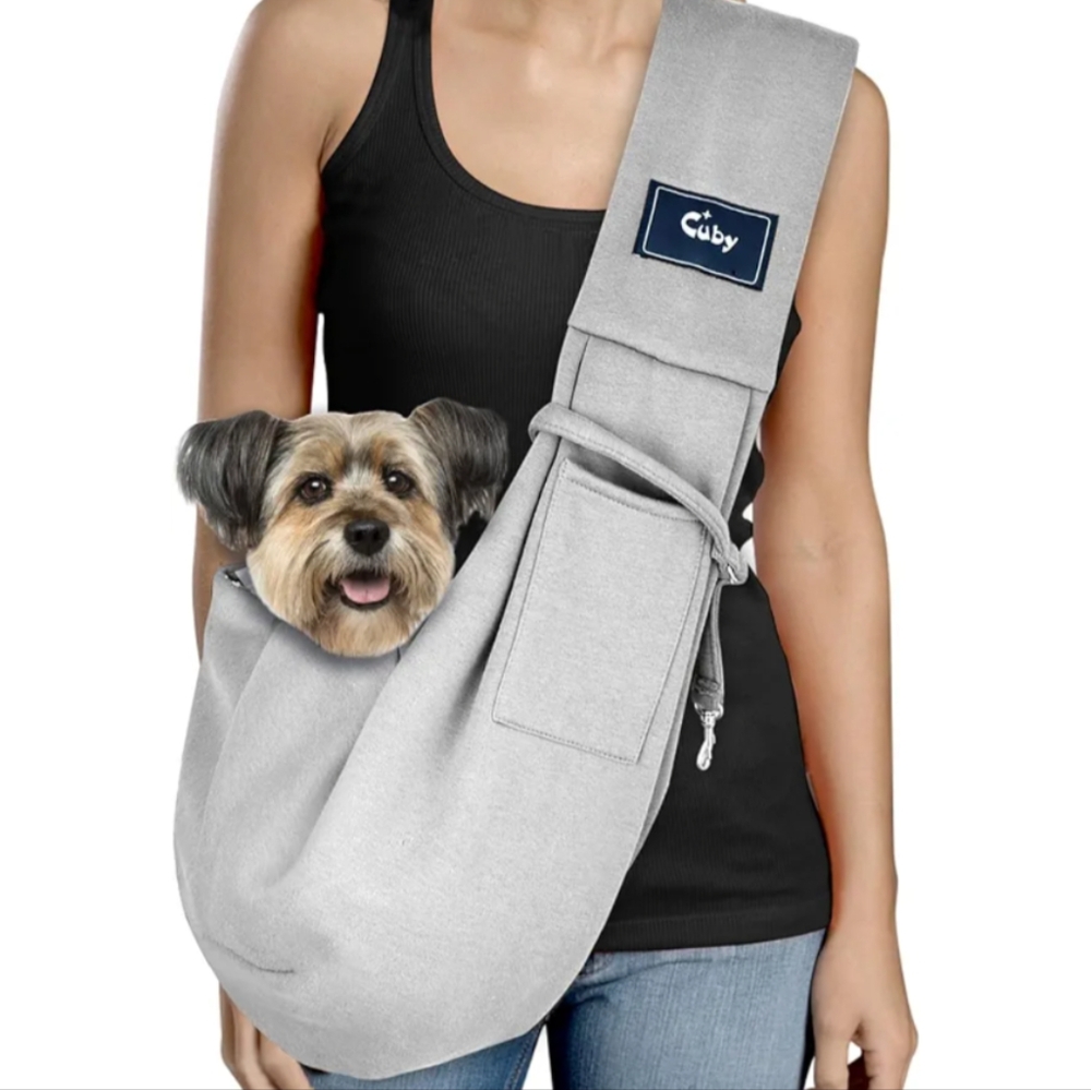 Cuby Gray Pet Sling Carrier